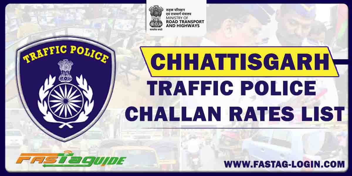 Chhattisgarh-Traffic-Police-Challan-Rates-List