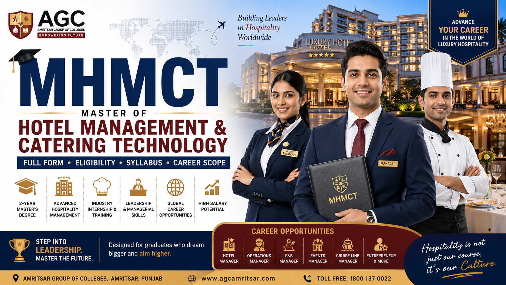 Master your career in hospitality management
